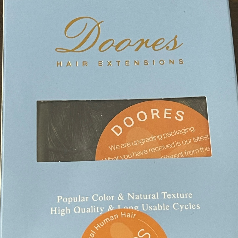 Doores Real Human Hair Extensions | Black to Light Blonde Ombre Balayage